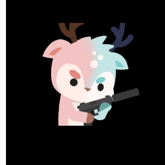 cotton candy deer 